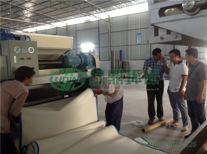 如何接帶式壓濾機濾布