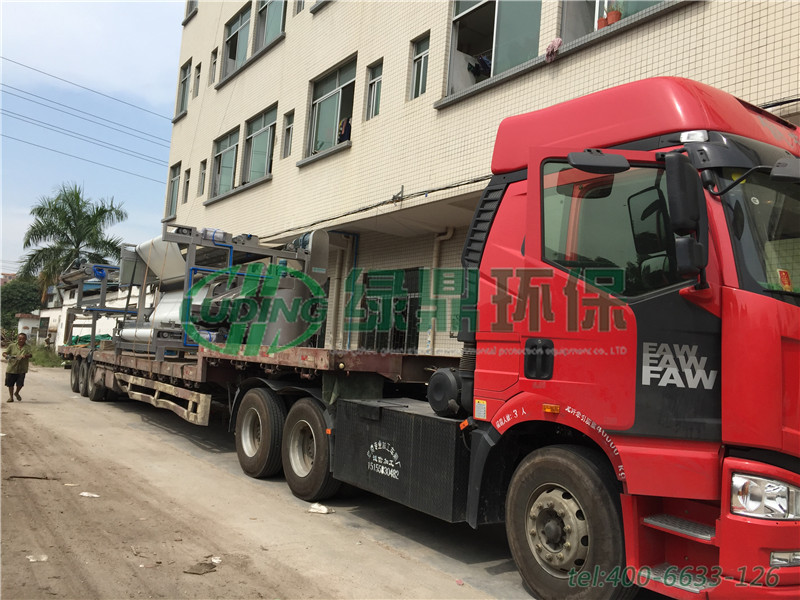 汕頭澄海帶式壓濾機處理建筑污泥案例 2