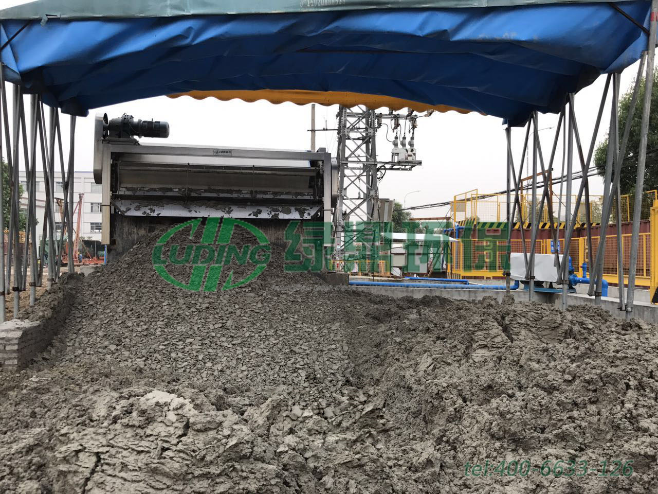 中鐵七局建筑打樁泥漿帶式壓濾機(jī)處理案例現(xiàn)場(chǎng) 8