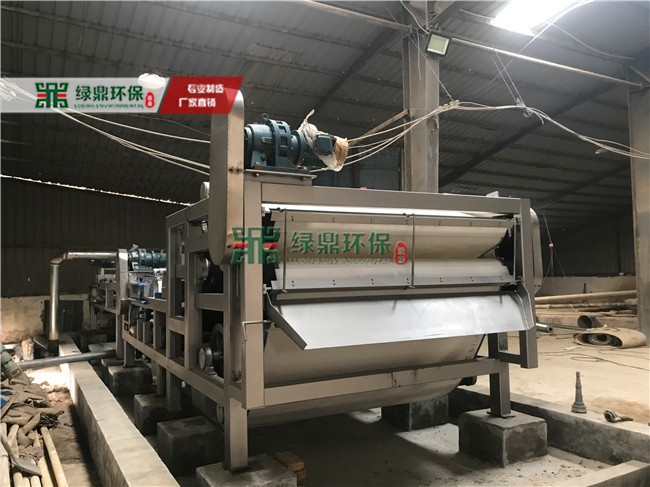 帶式壓濾機肇慶沙場泥漿處理工程